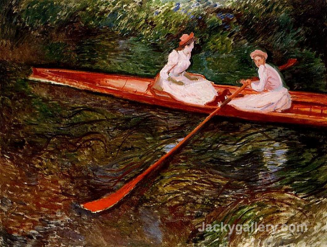 The Pink Skiff by Claude Monet paintings reproduction